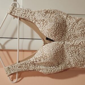 Sexy Lace Ivory Mini Dress